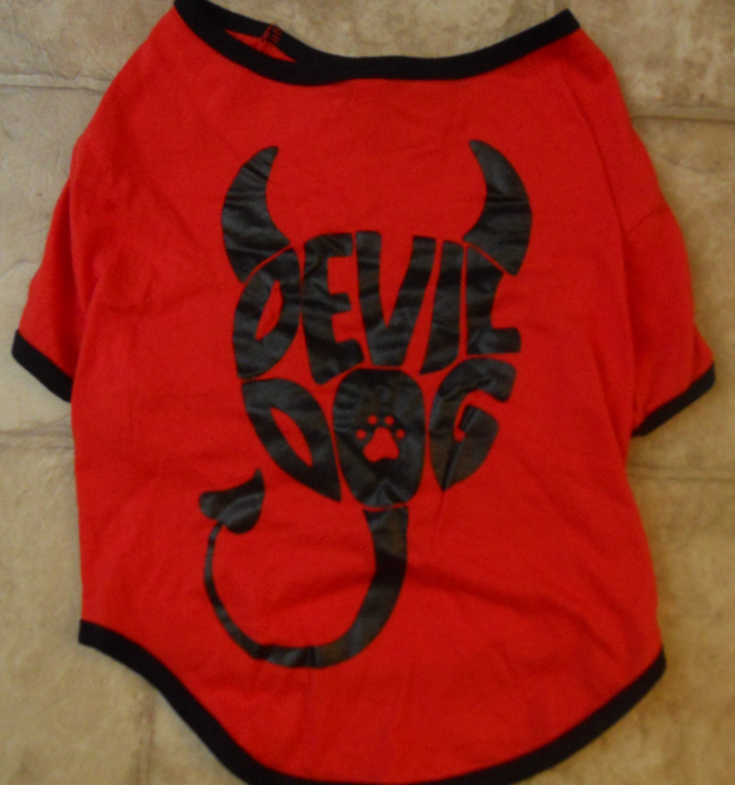 Dog Shirt Sz XXS XS S M L XL Black White Red Dog Clothes Halloween