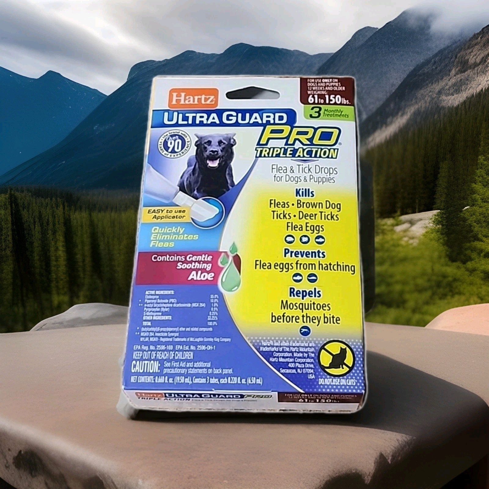 Hartz Ultra Guard PRO Flea & Tick Drops 61-150 3 Month Supply-Dog Lovers