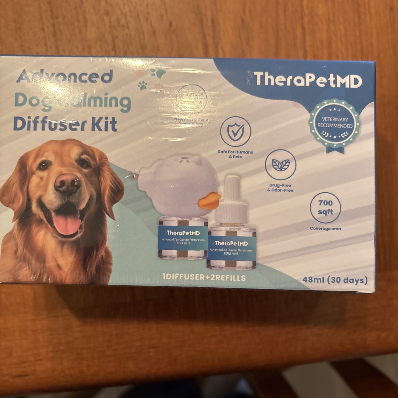 TheraPetMD Advanced Dog Calming Diffuser Kit 1 Diffuser 2Refill 48ml 30 Days New