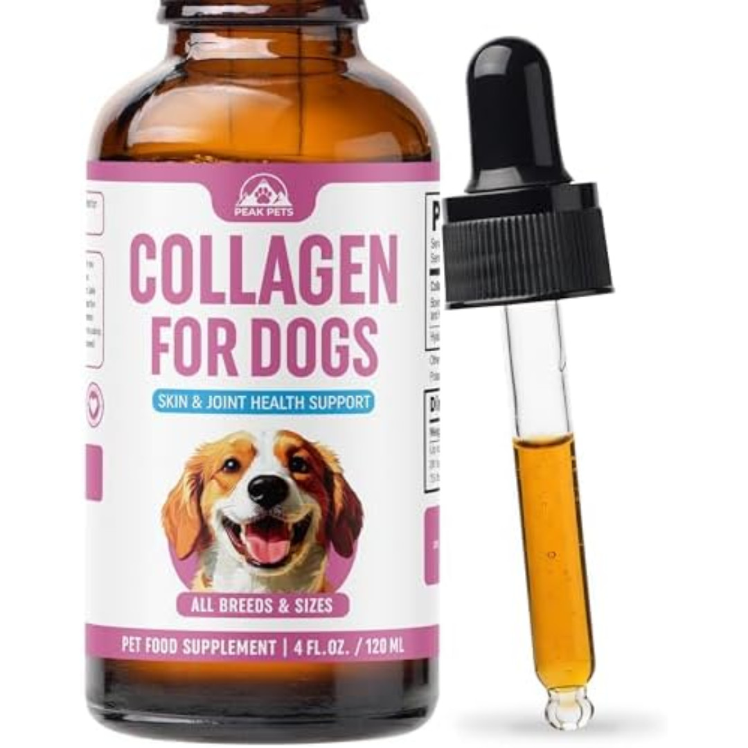 Premium Liquid Collagen for Dogs (120ml) Daily Collagen Dogs Supplement Drops