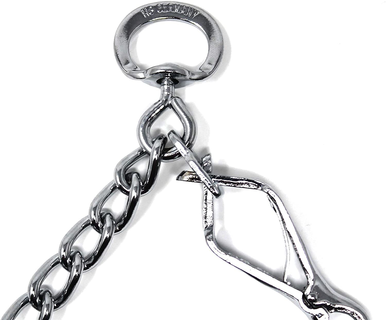 Chrome Plated Steel Training Prong Dog Collar Quick Release Snap 2122in x 3mm