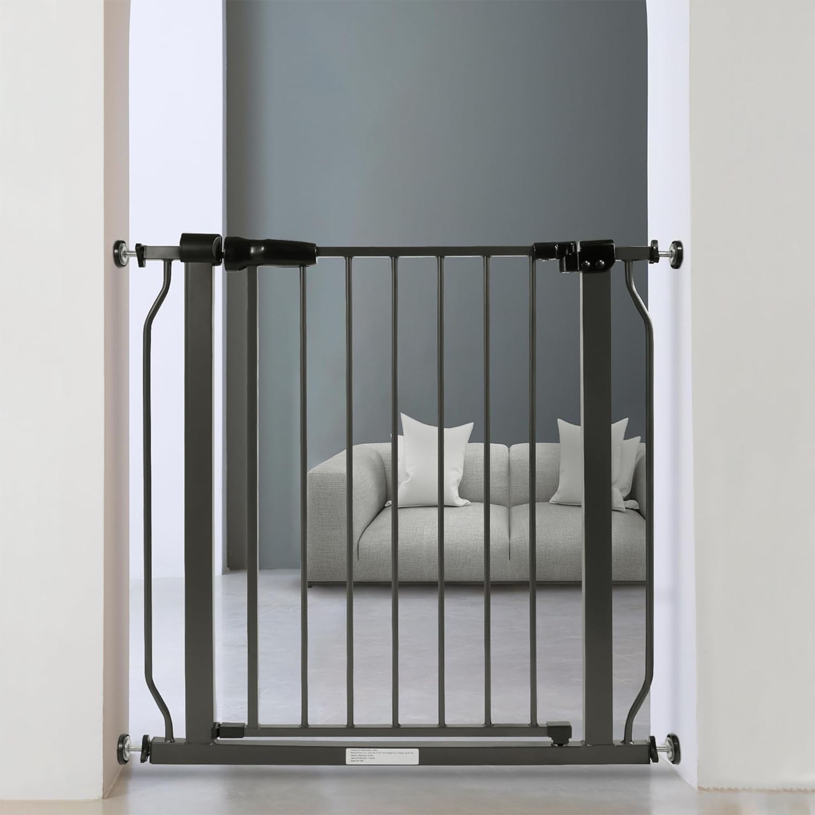 BalanceFrom Walk-Thru Safety Gate, 29.1-33.8″W, 30″H, Graphite (Open Box)