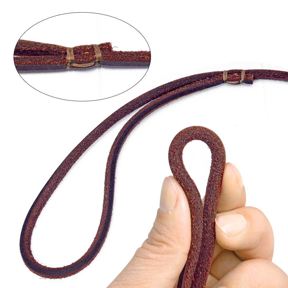 Genuine Leather Dog Show Slip Leash Puppy Small Dog P Leash Choke Training Lead