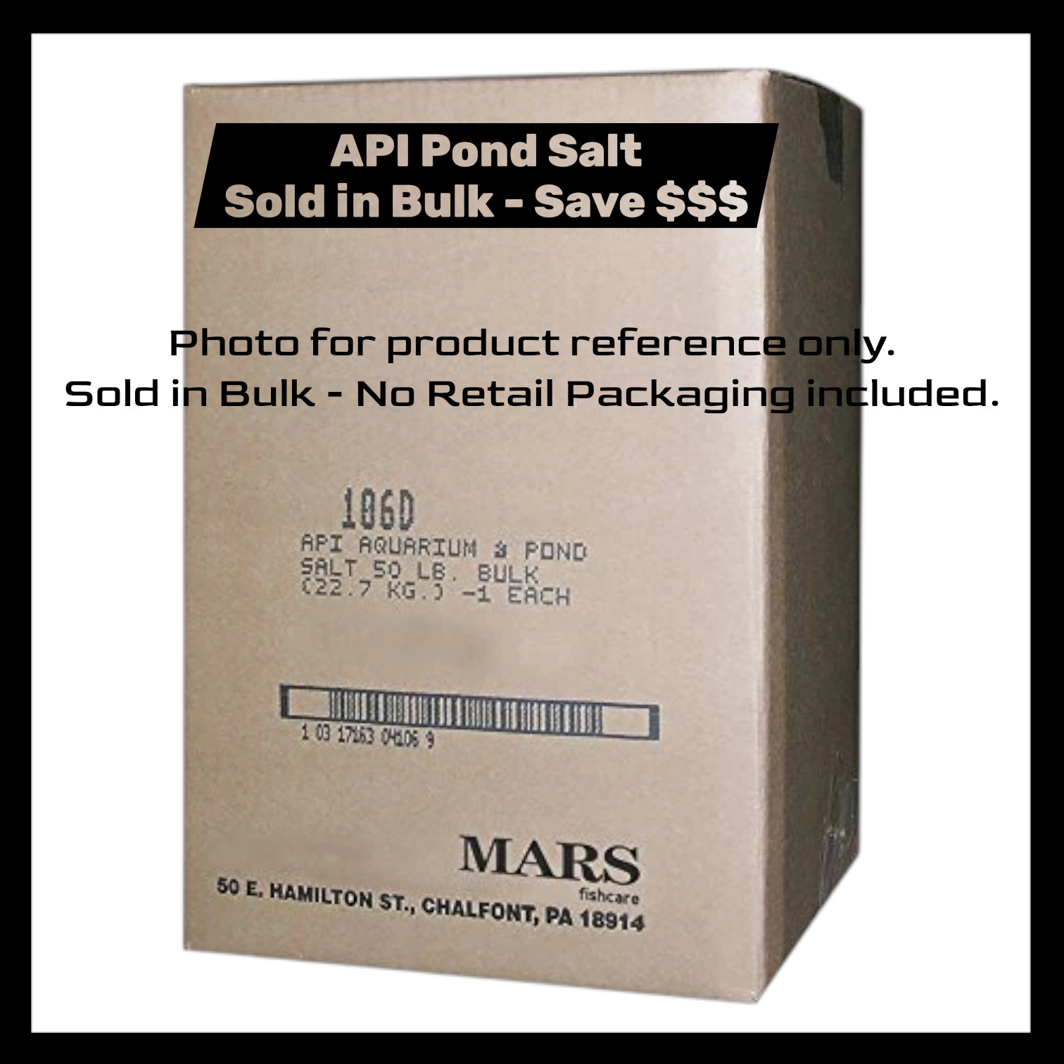8LBS – API Pond Salt or Aquarium provide Essential Electrolytes for Fresh Water