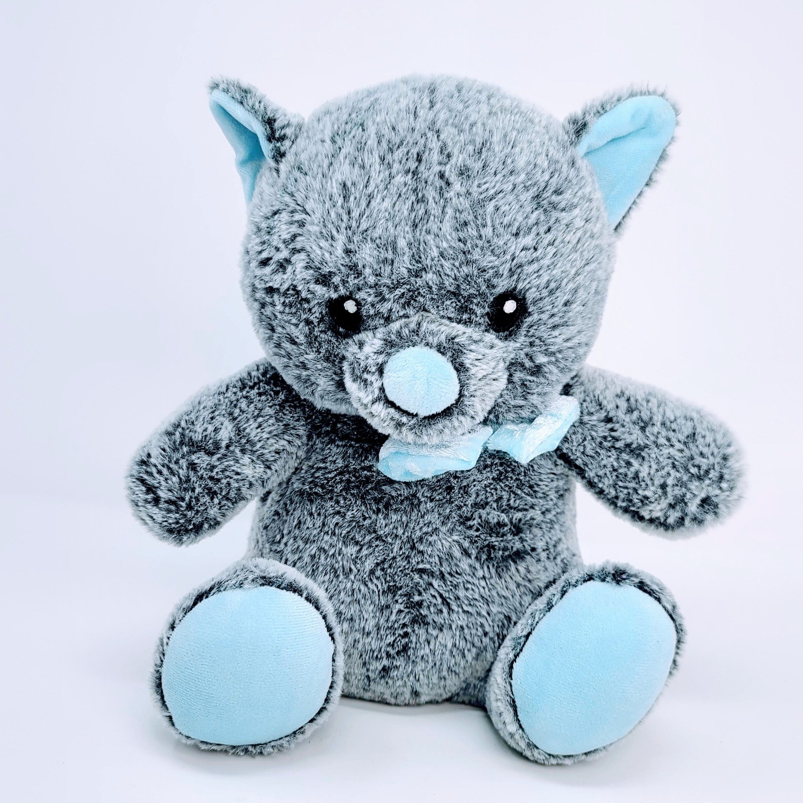 Petco LUCKY Gray Teddy Bear Plush Dog Toy 10″ 2025 WORKING Squeaker Soft Puppy