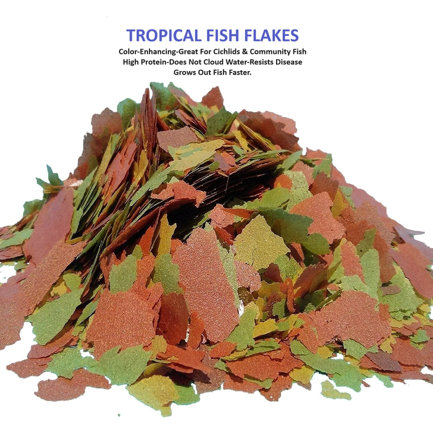 HIGH QUALITY TROPICAL FISH FLAKE FOOD- ONE OUNCE SIZE BAG