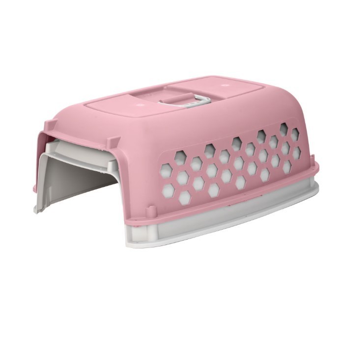 Vibrant Life Portable Plastic Dog Kennel 26″ Pink Pet Crate, New, Sale
