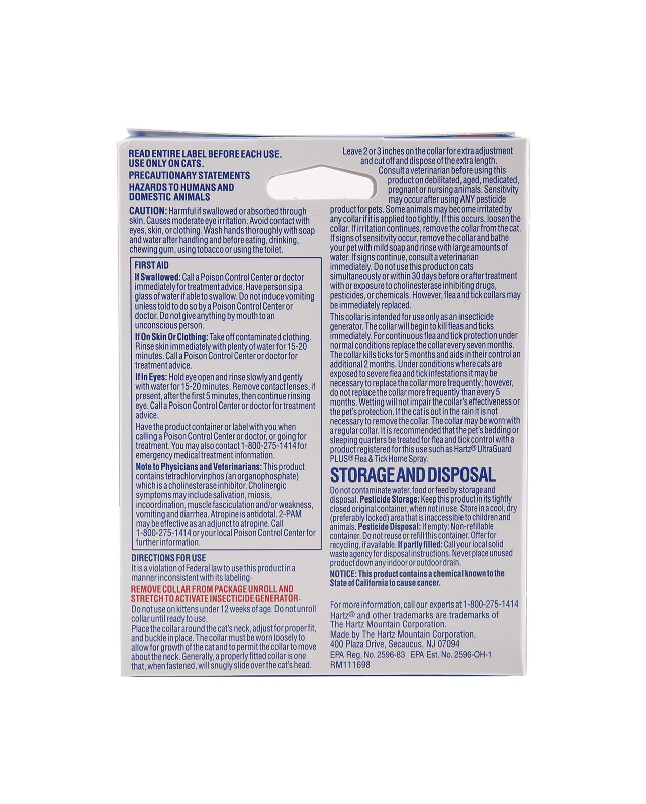 Hartz UltraGuard Flea & Tick Collar for Cats and Kittens, White