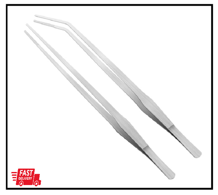 2 Pack 15 Inches Long Tweezers Aquascaping Tools Feeding Tongs for Aquarium New