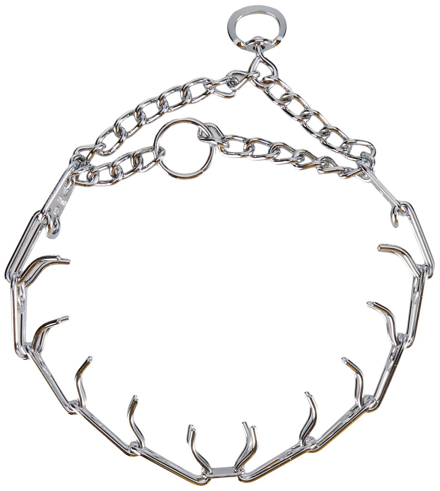Dog Training Pinch Collar Chrome Plated Steel