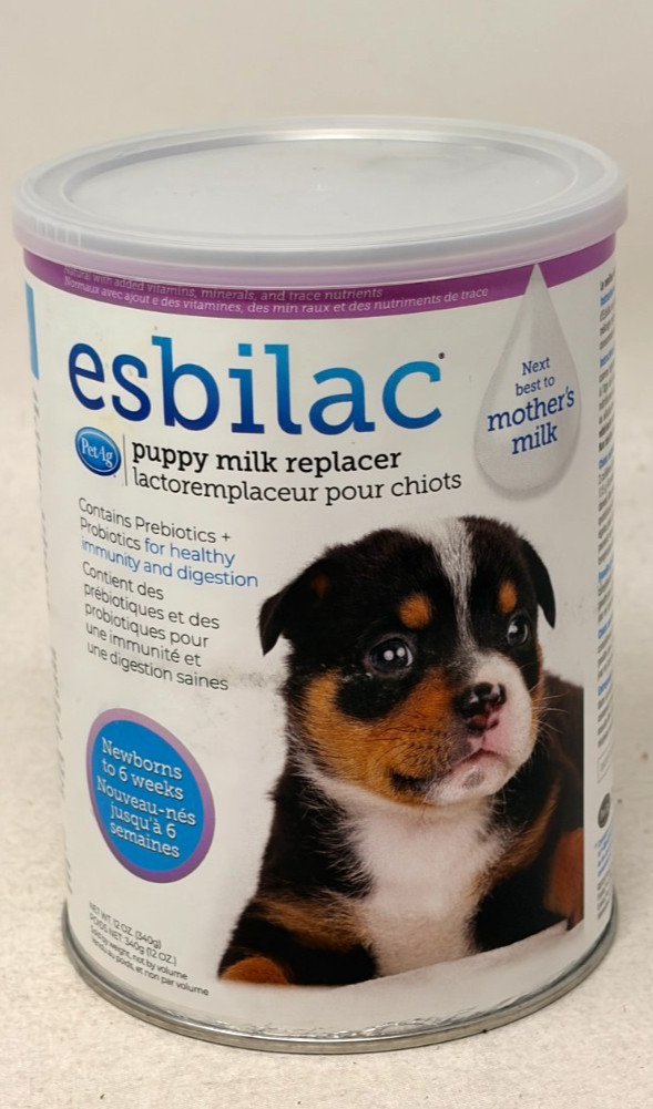 PetAg Esbilac Puppy Milk Replacer Powder 12 oz Prebiotics Best By 11/2026