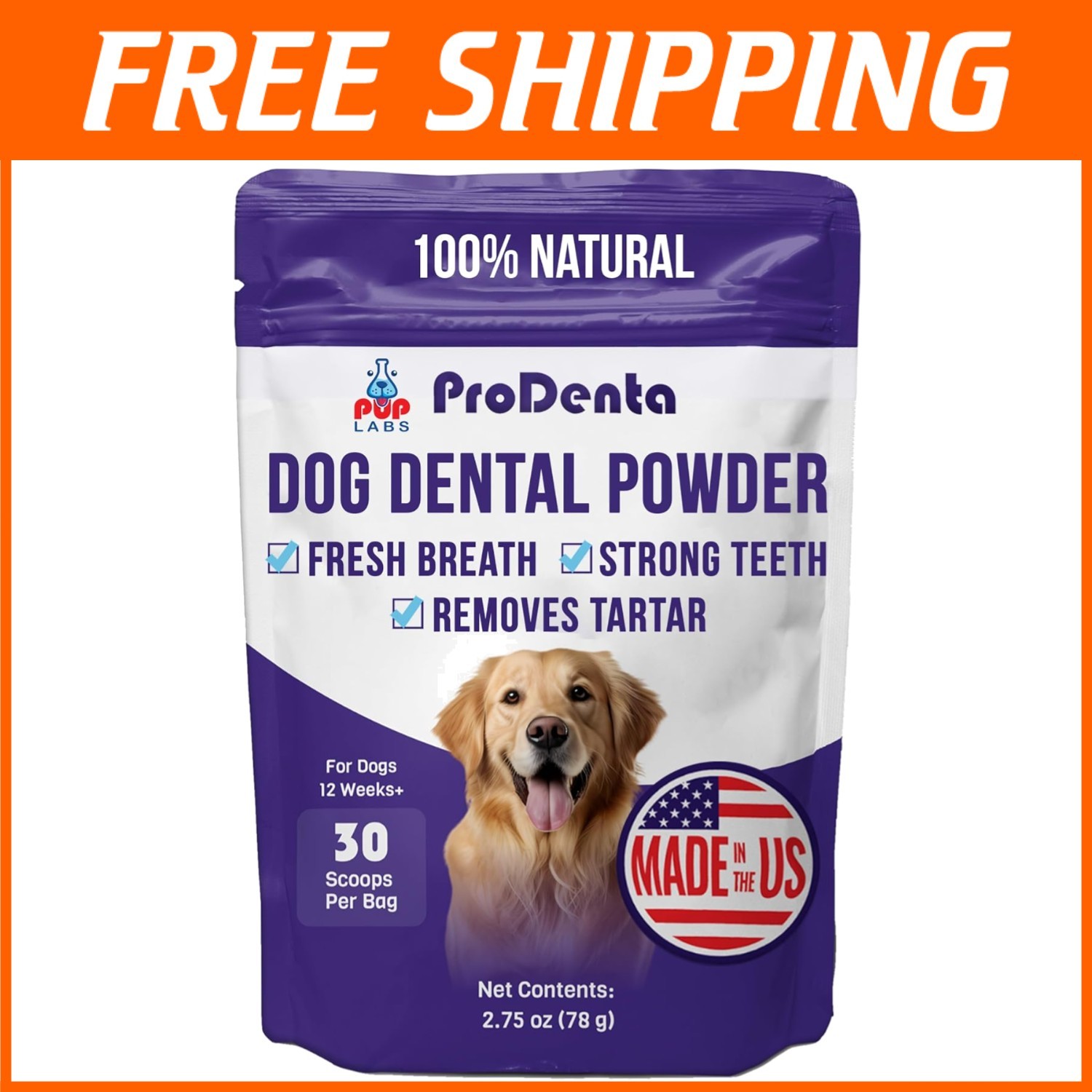 ProDenta Dog Dental Powder – Tartar Removal & Fresh Breath