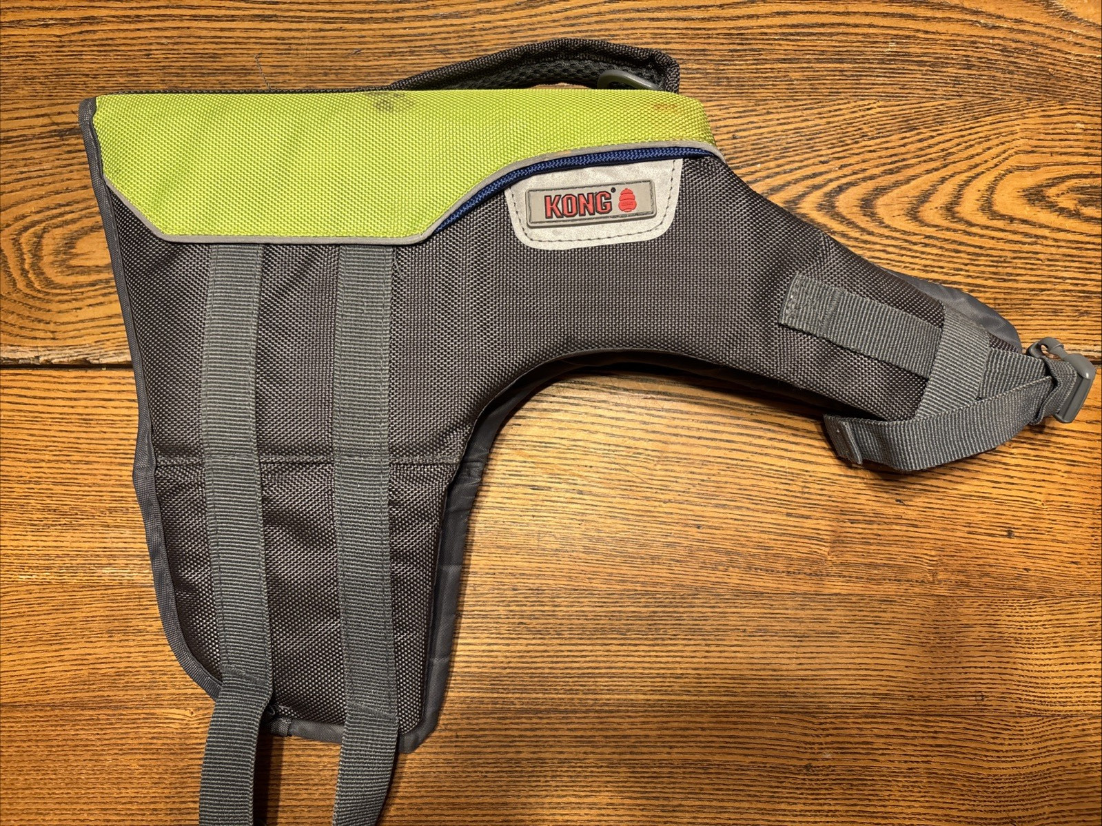 Kong Sport Aqua Pro Dog Flotation Vest Life Jacket Green Gray Size XS 11-18 lbs
