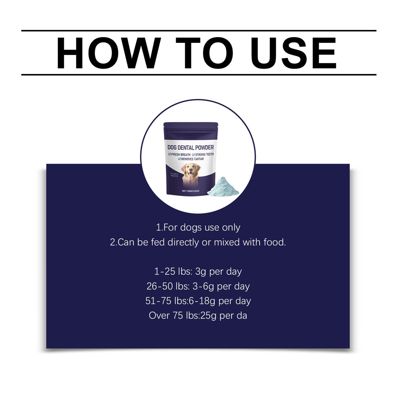 ProDenta All Natural Dog Dental Breath Powder 100g.