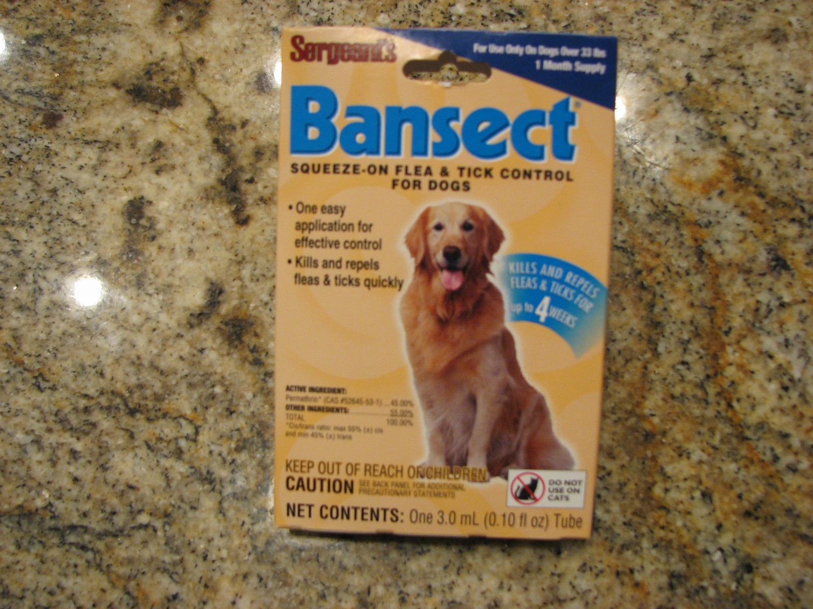 Sergeant’s Bansect Squeeze-on Dog Flea & Tick Control Monthly Control