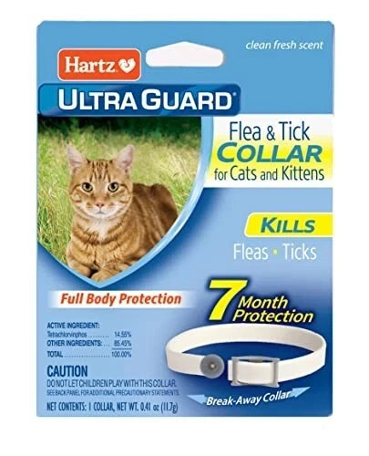 Hartz UltraGuard Purple Flea & Tick Collar for Cats and Kittens – 7 Month Protec