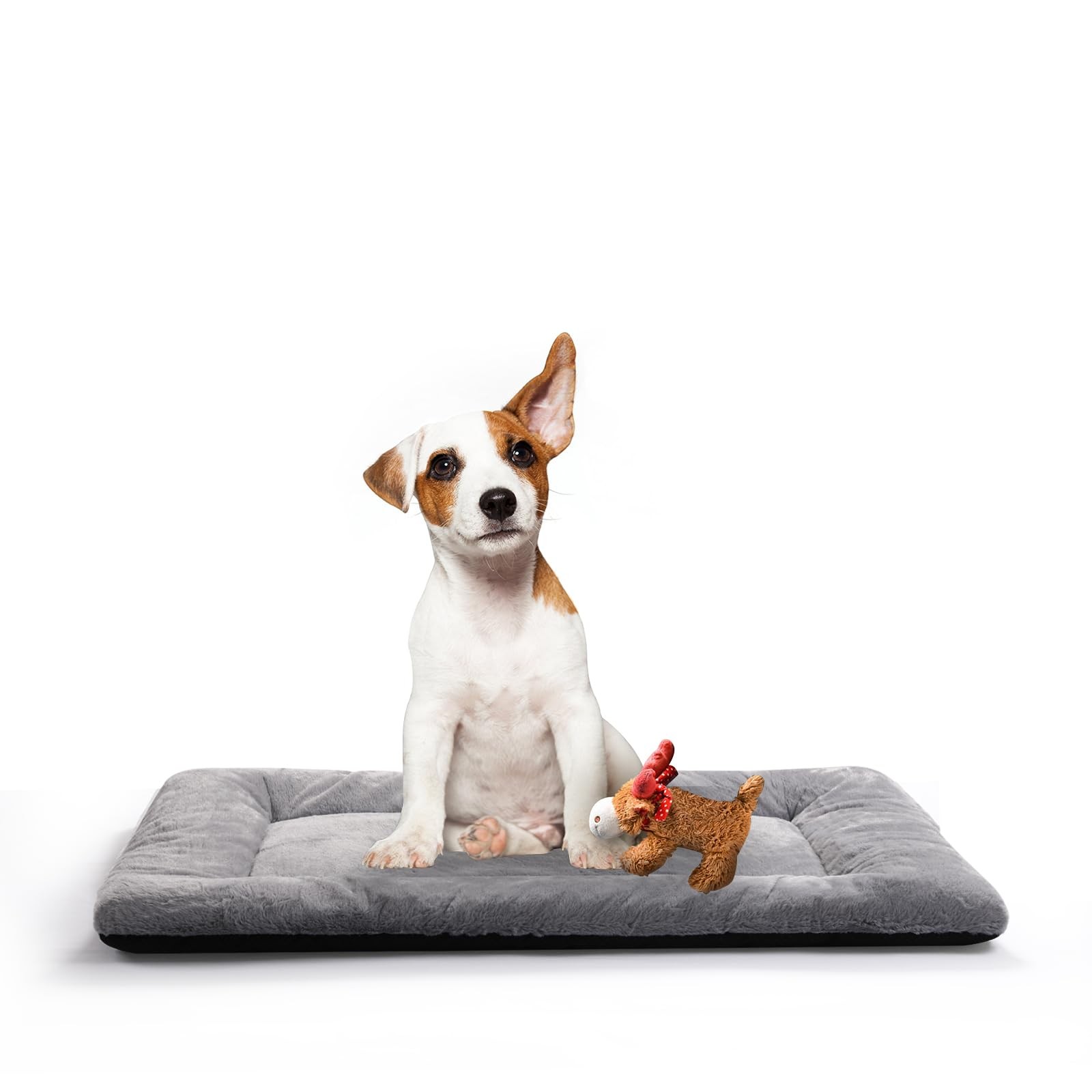 Dog Beds Crate Pad for Medium Dogs Fit Metal 30.0″L x 19.0″W x 1.0″Th, gray