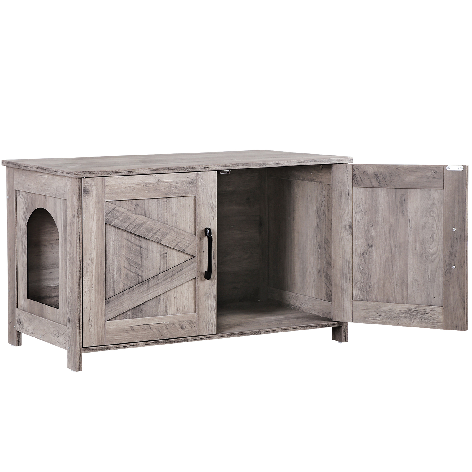 Cat Litter Box Enclosure Hidden Litter Box Furniture Washroom Storage Cabinet