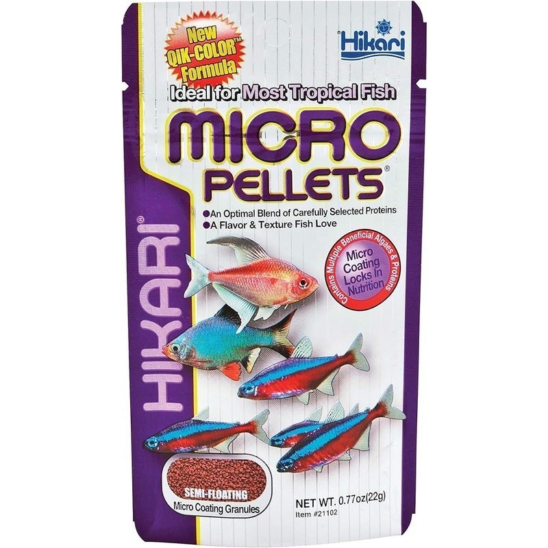 Superior Tropical Fish Food Micro-Pellets Nutrient Rich Tetras Barbs Small Fish