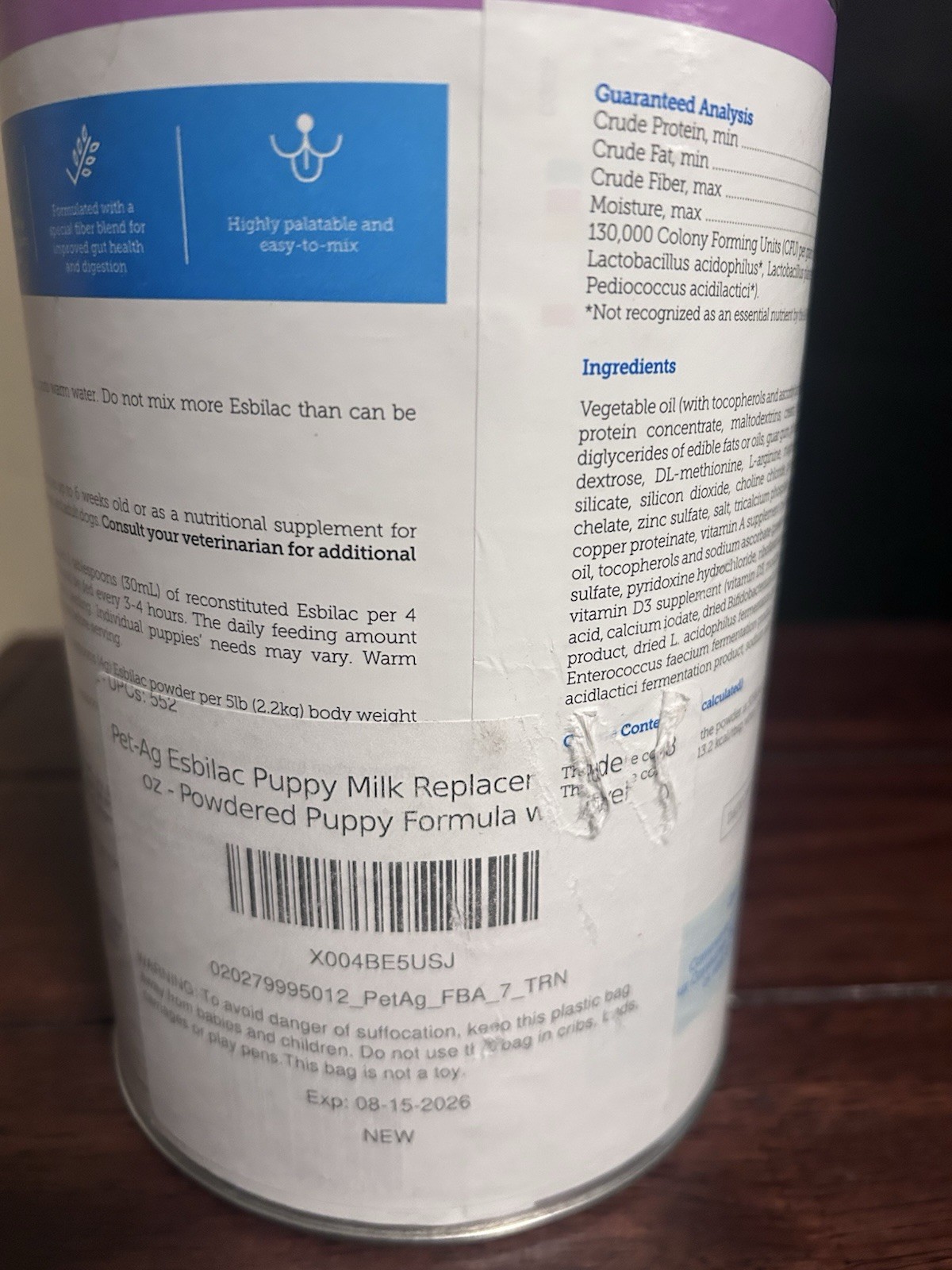 Esbilac Puppy Milk Replacer Powder Exp 08/2026