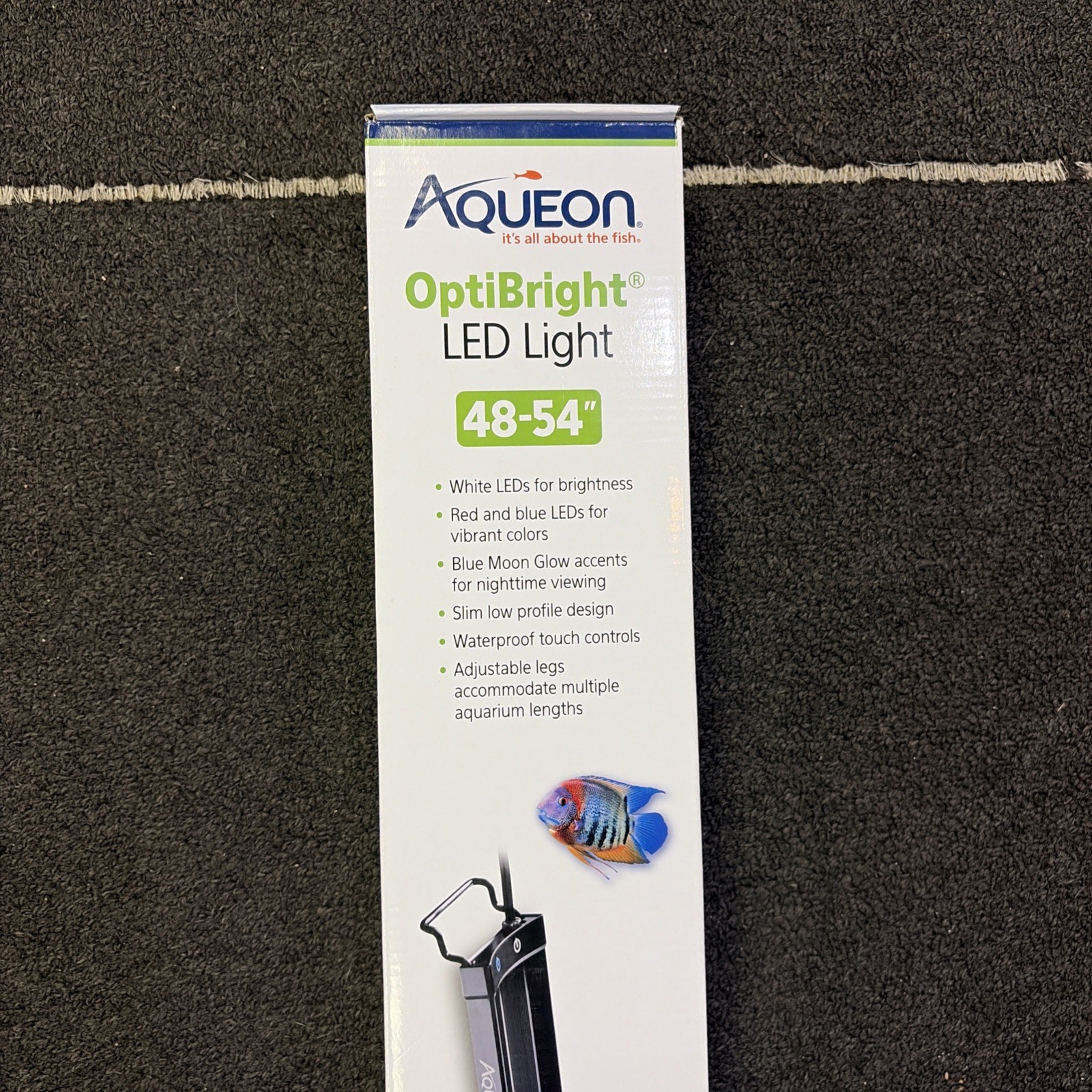 Aqueon LED OptiBright Light Fixture, 48-54 Inches – NEW