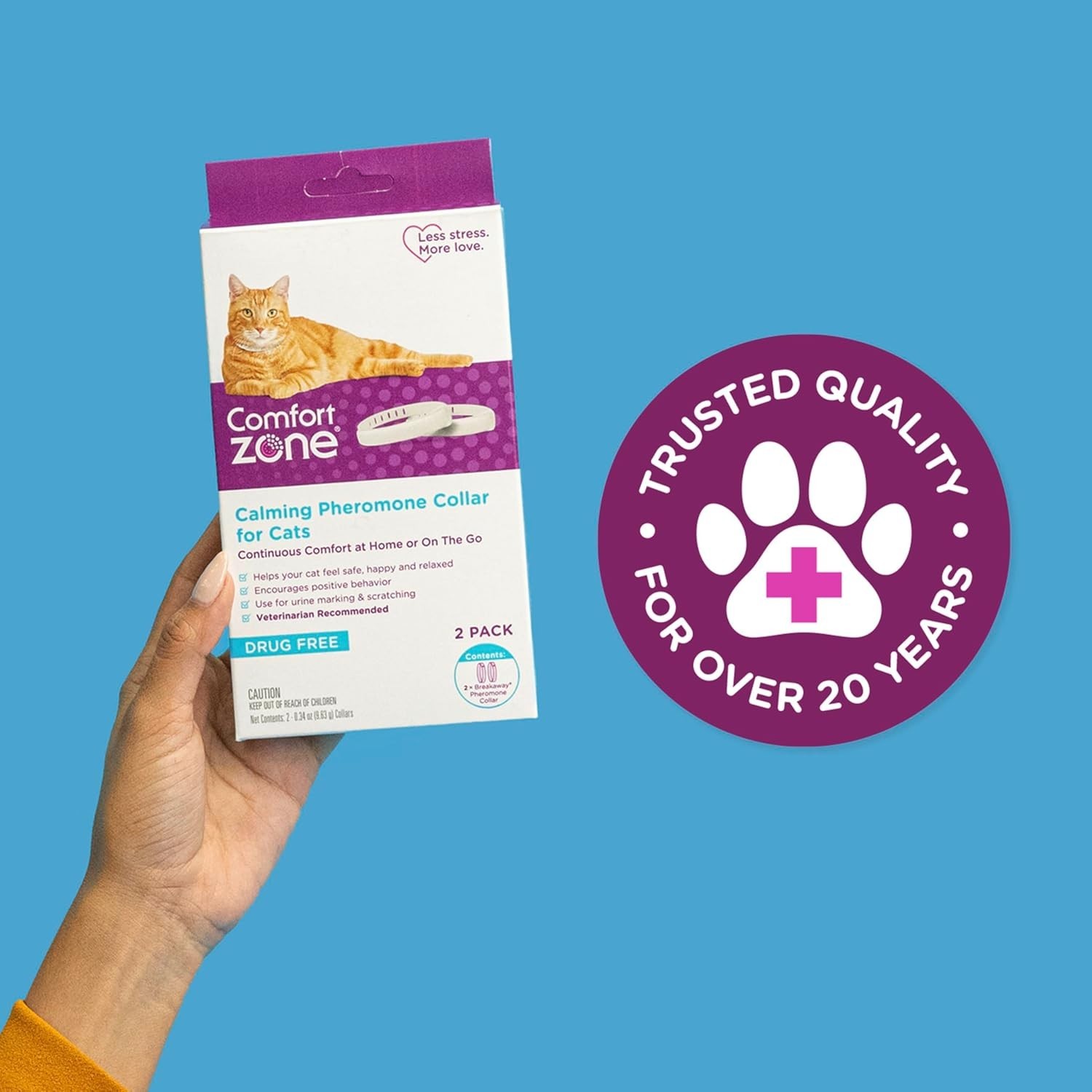 Cat Calming Collar 4-Pack: 120 Days of Calm