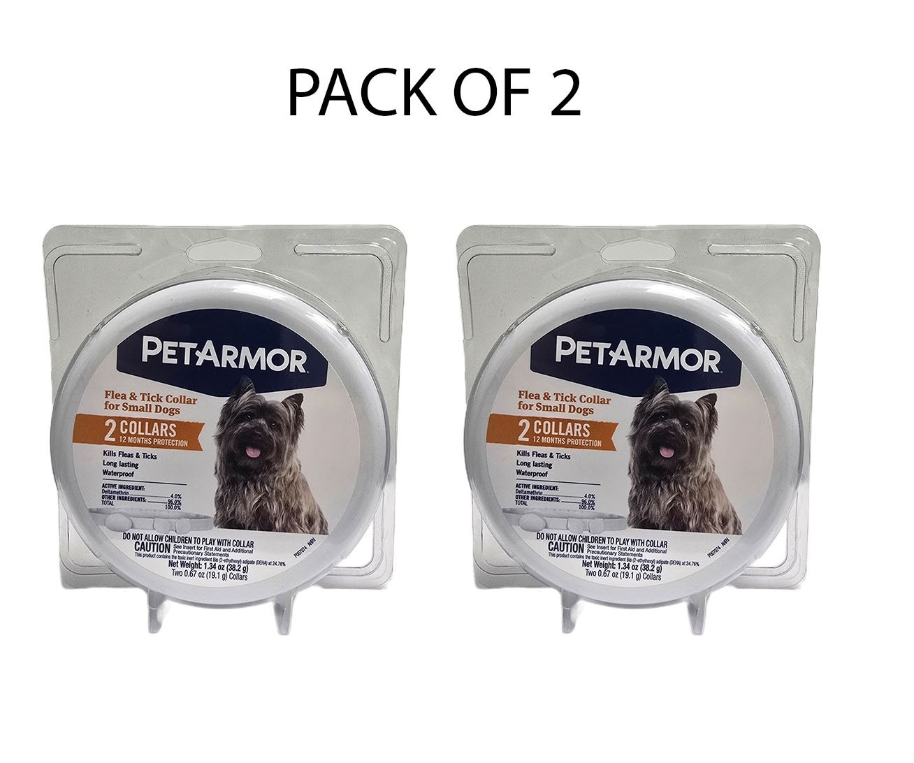PetArmor Flea & Tick Collar For Small Dogs 2 Collars Pack of 2