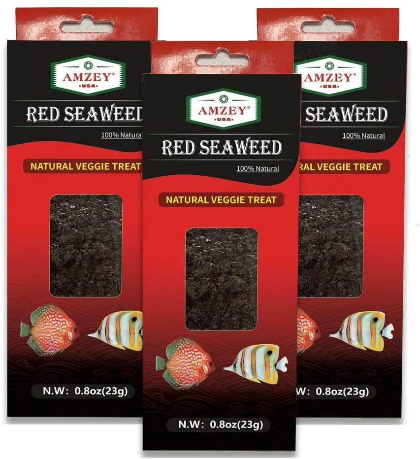 3 Pack of Red Seaweed Marine Algae Fish Food Ideal Food for Marine Herbivores