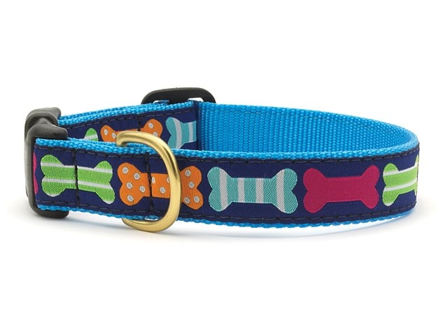 Up Country Dog Collar Big Bones Design Adjustable Made In USA XS S M L XL XXL
