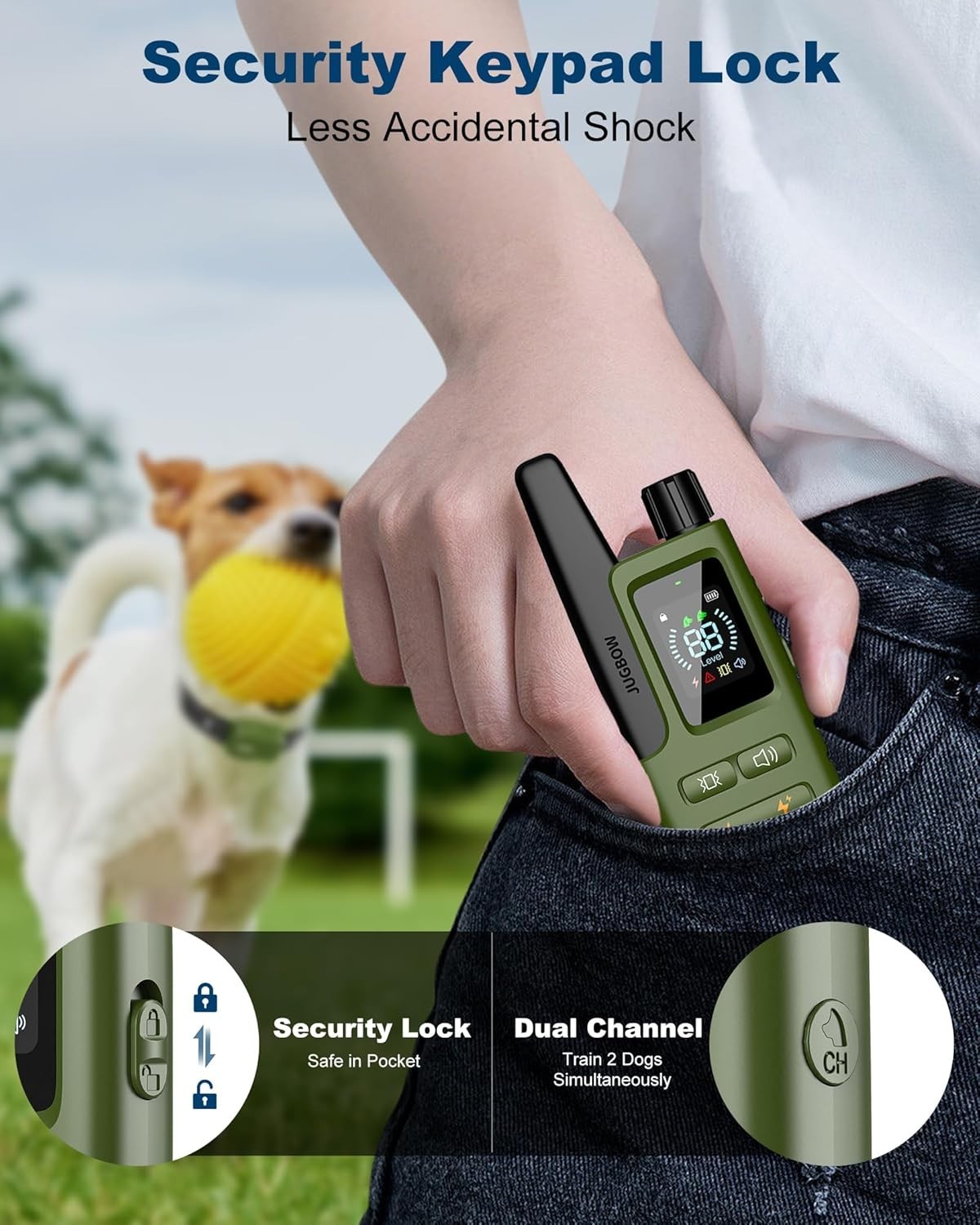 NEW Dog Shock Collar 4200ft Training Collar With Remote
