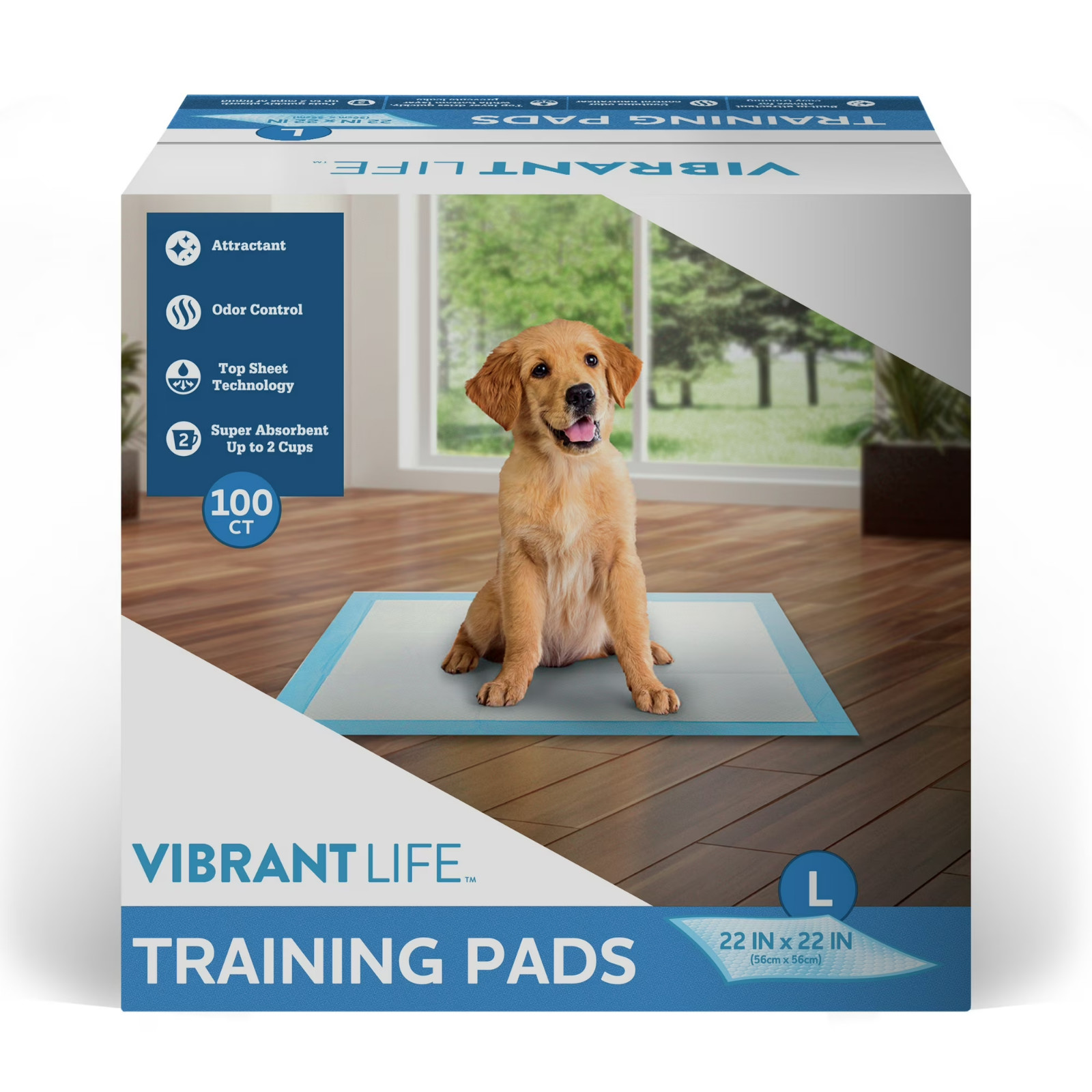 Large Dog Training Pads 100 Count 5 Layer Super Absorbent Leak Proof Pee Pads