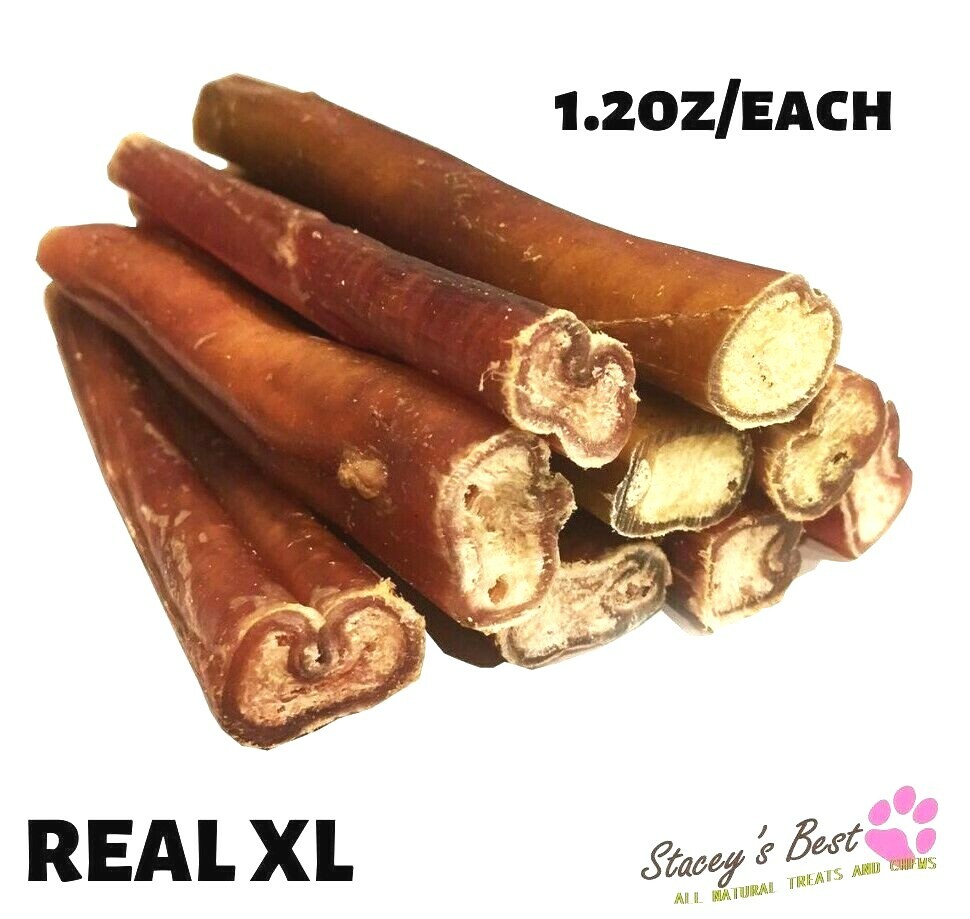 6″ inch EXTRA THICK BULLY STICKS natural dog chews treats USDA & FDA approved