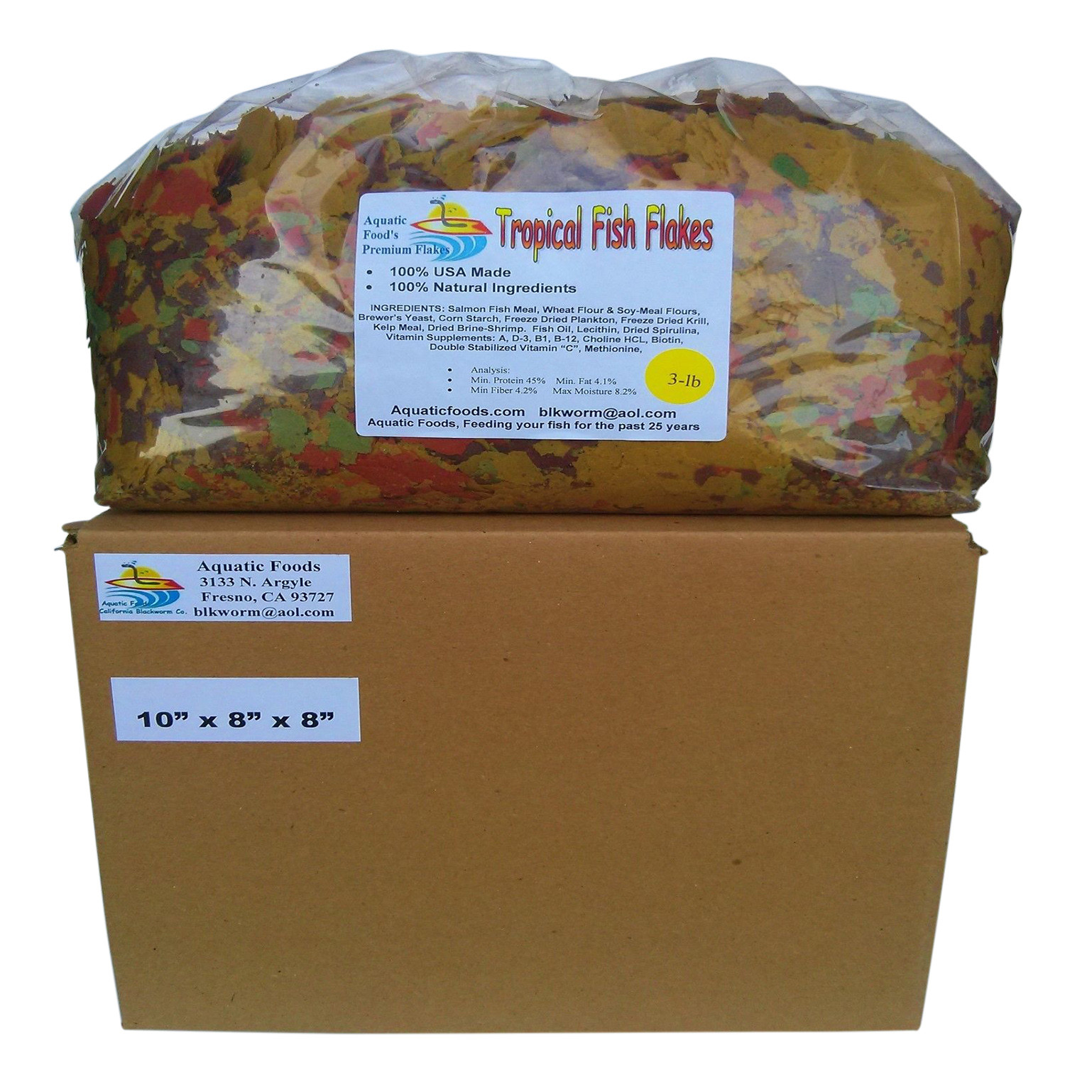 3-lbs Assorted Premium Tropical Fish Flakes@ $55.99 your choice