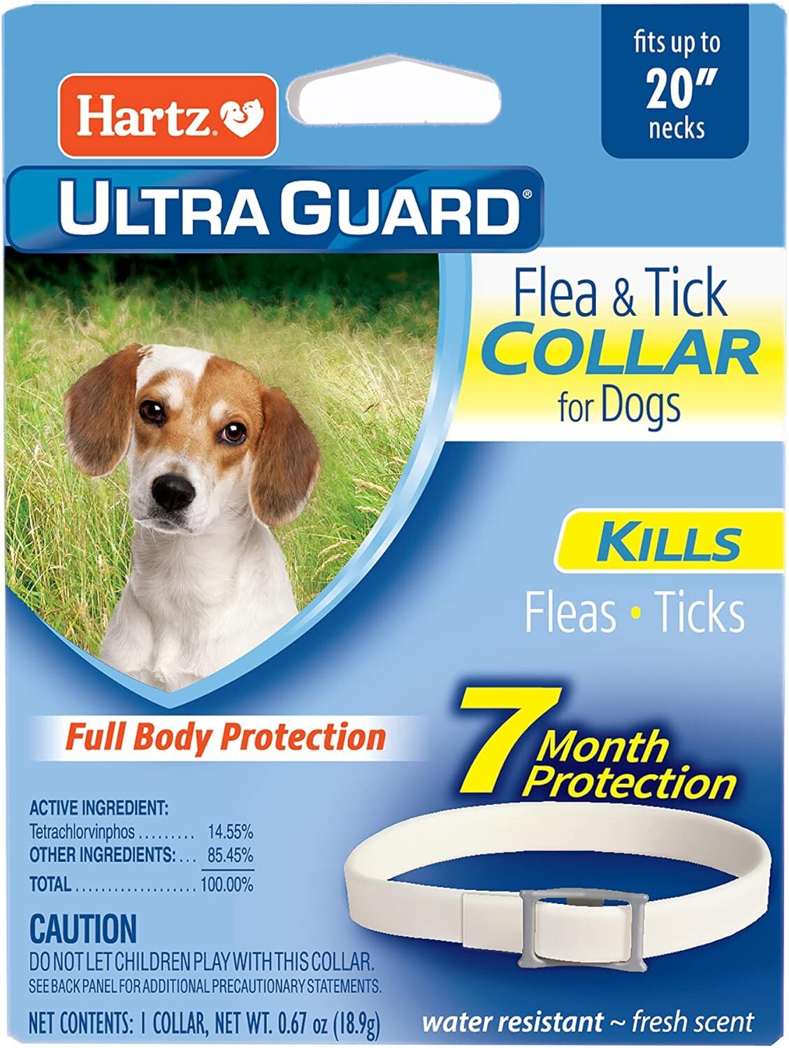Hartz UltraGuard Flea & Tick Collar for Dogs and Puppies, 7 Month Flea and Tick