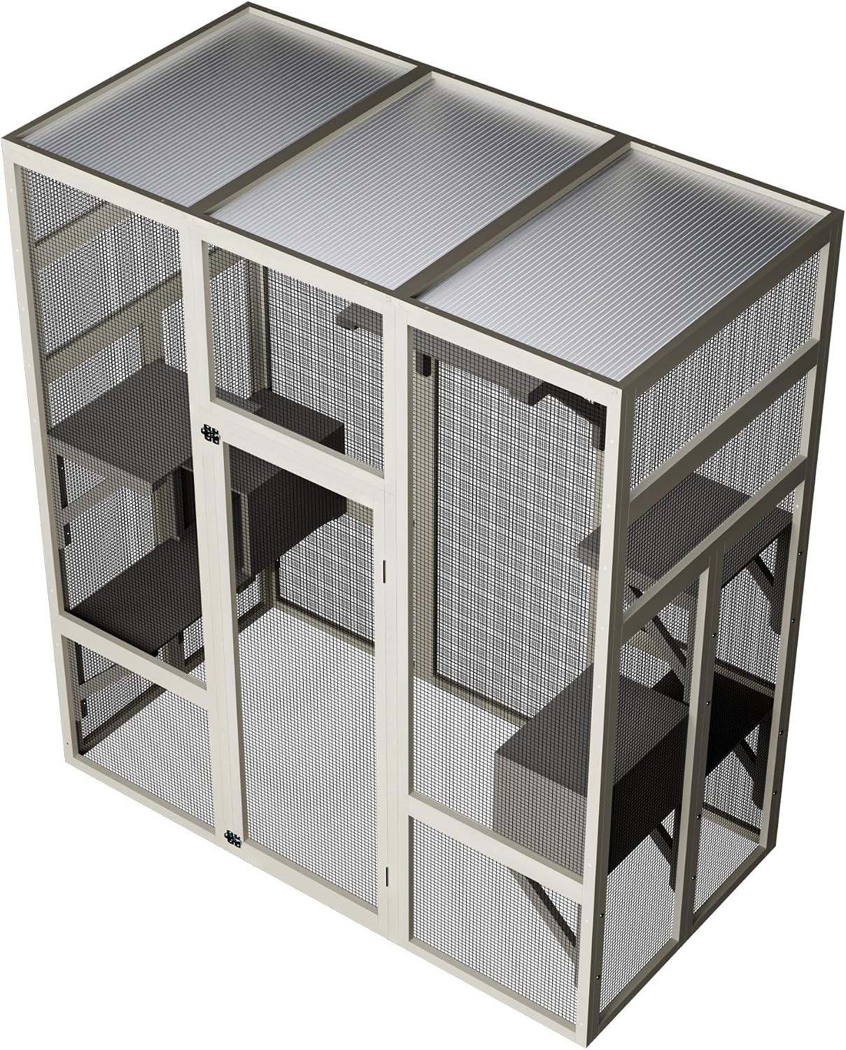 Outdoor Cat House Cat Enclosure Mulitiple Cats Large Walk in Catio Feral Shelter