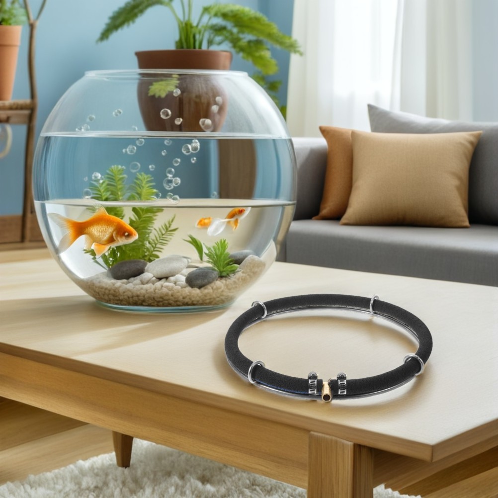 Fish Tank Bubble Generator Pond Diffuser Ring – 26.5cm/10.4in Stainless