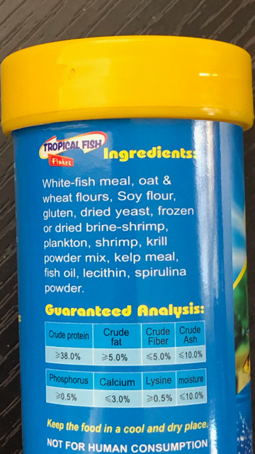 HIGH QUALITY TROPICAL FISH FLAKE FOOD- ONE OUNCE SIZE BAG