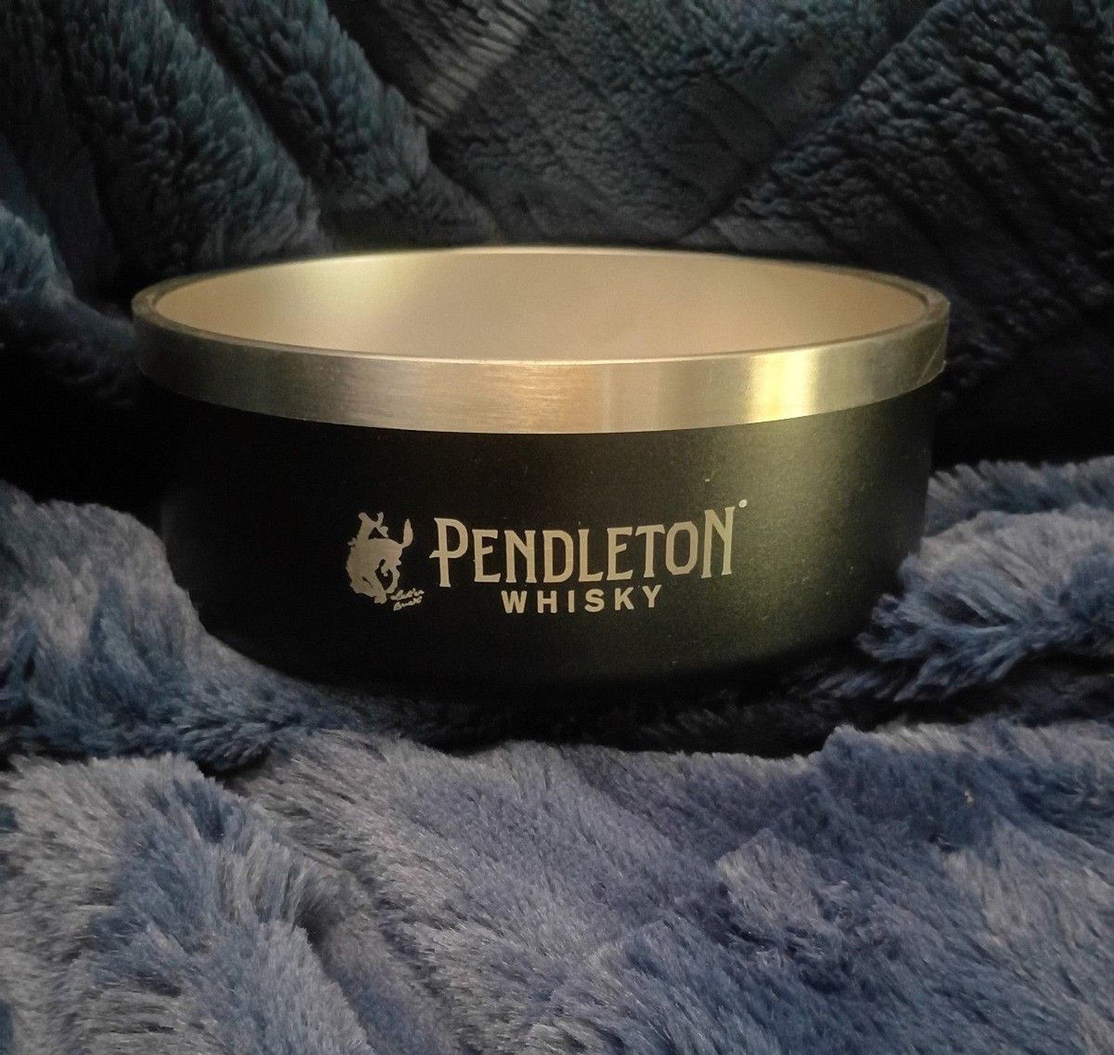 RARE pendleton whiskey dog bowl promotional bar swag collectable