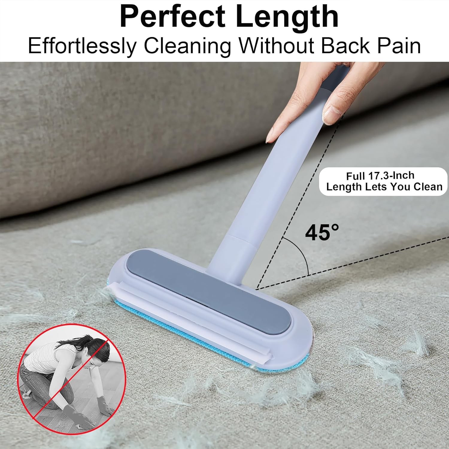 17.3 Inch Reusable Pet Hair Remover Lint Brush
