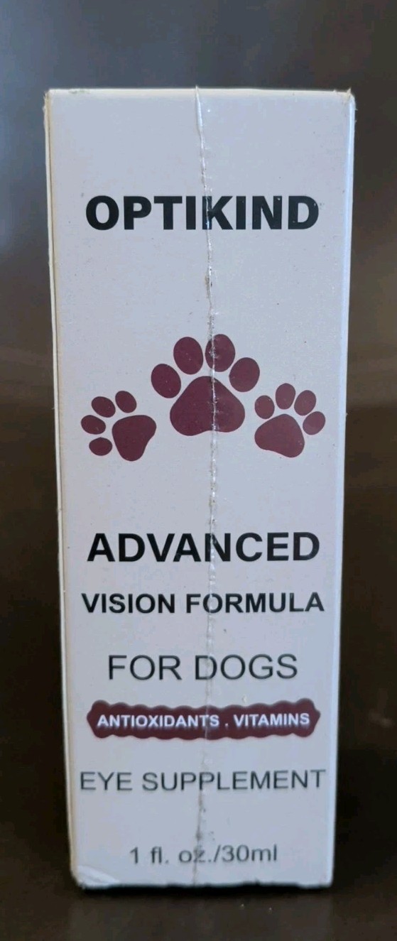 Optikind Advanced Vision Formula Dog Eye Drops Antioxidant, Vitamins exp. 2027