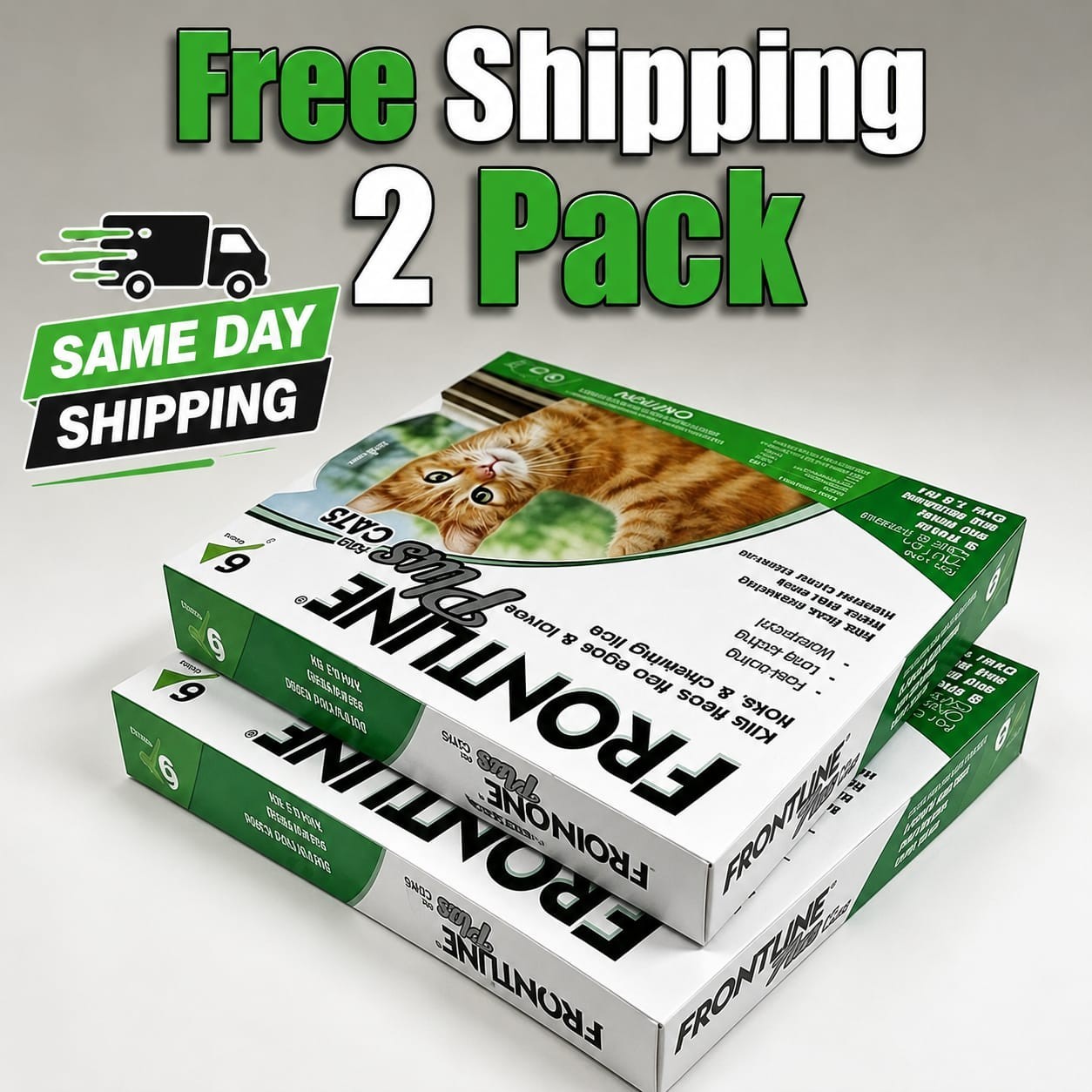2 BOX Brand NEW 12 Doses GENUINE 1.5 lbs For Cats -FREE SHIPPING -Exp 08/2028