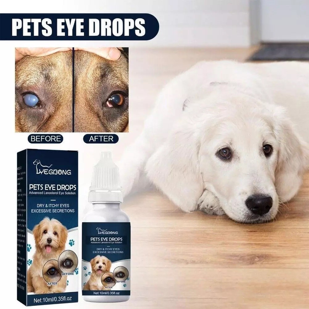 Lanosterol+NAC Dog Cat Eye drops/Cataracts, Dry Eyes, Tearing, MAX Strength