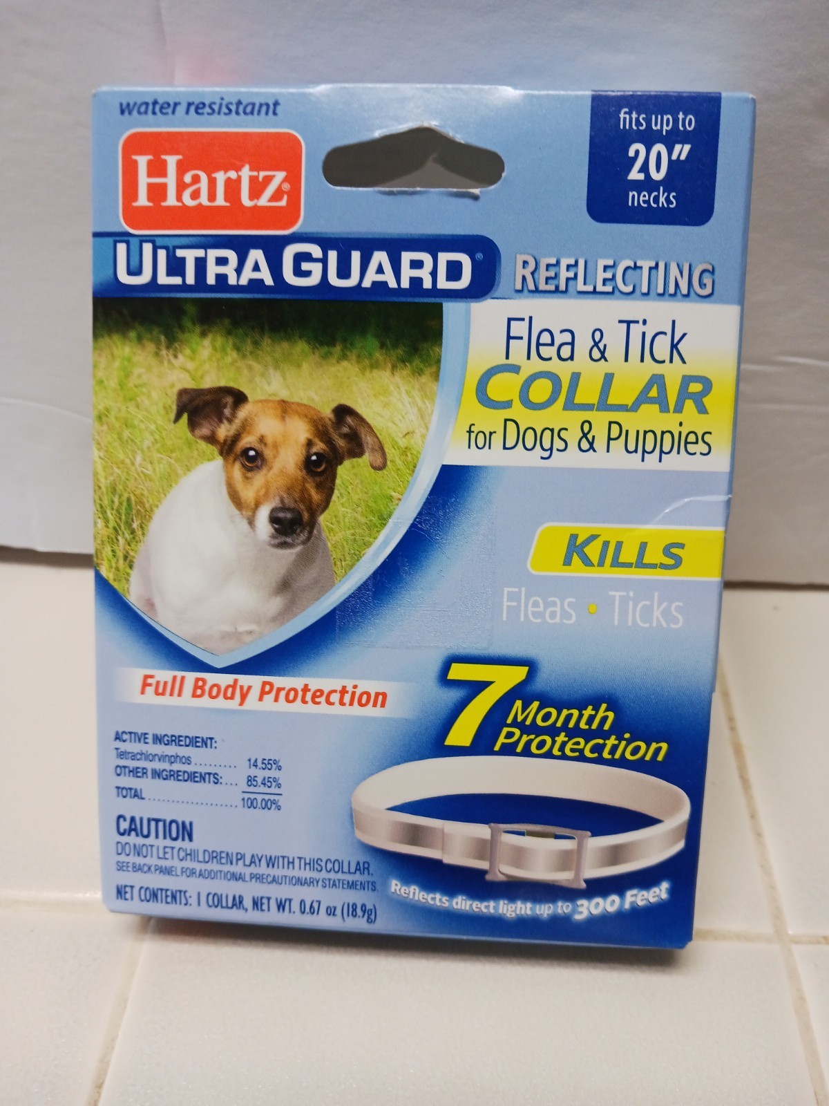 Hartz Ultra Guard Reflecting Flea/Tick Dog Collar 20″ Necks 7 Month Protection