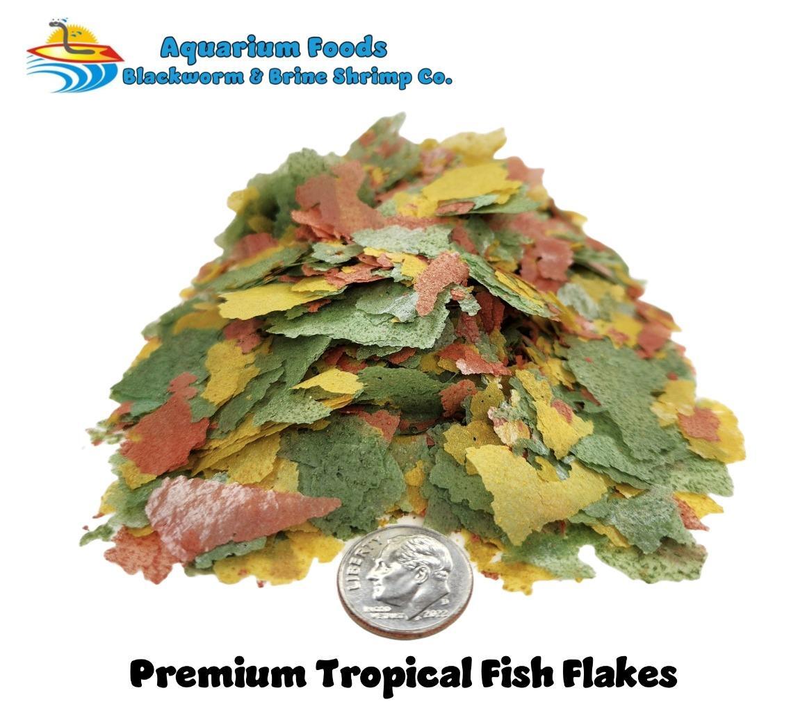 PREMIUM TROPICAL FISH FLAKE FOOD – 8OZ – 1/2 POUND – TOP SHELF! SALE PRICE! AFI