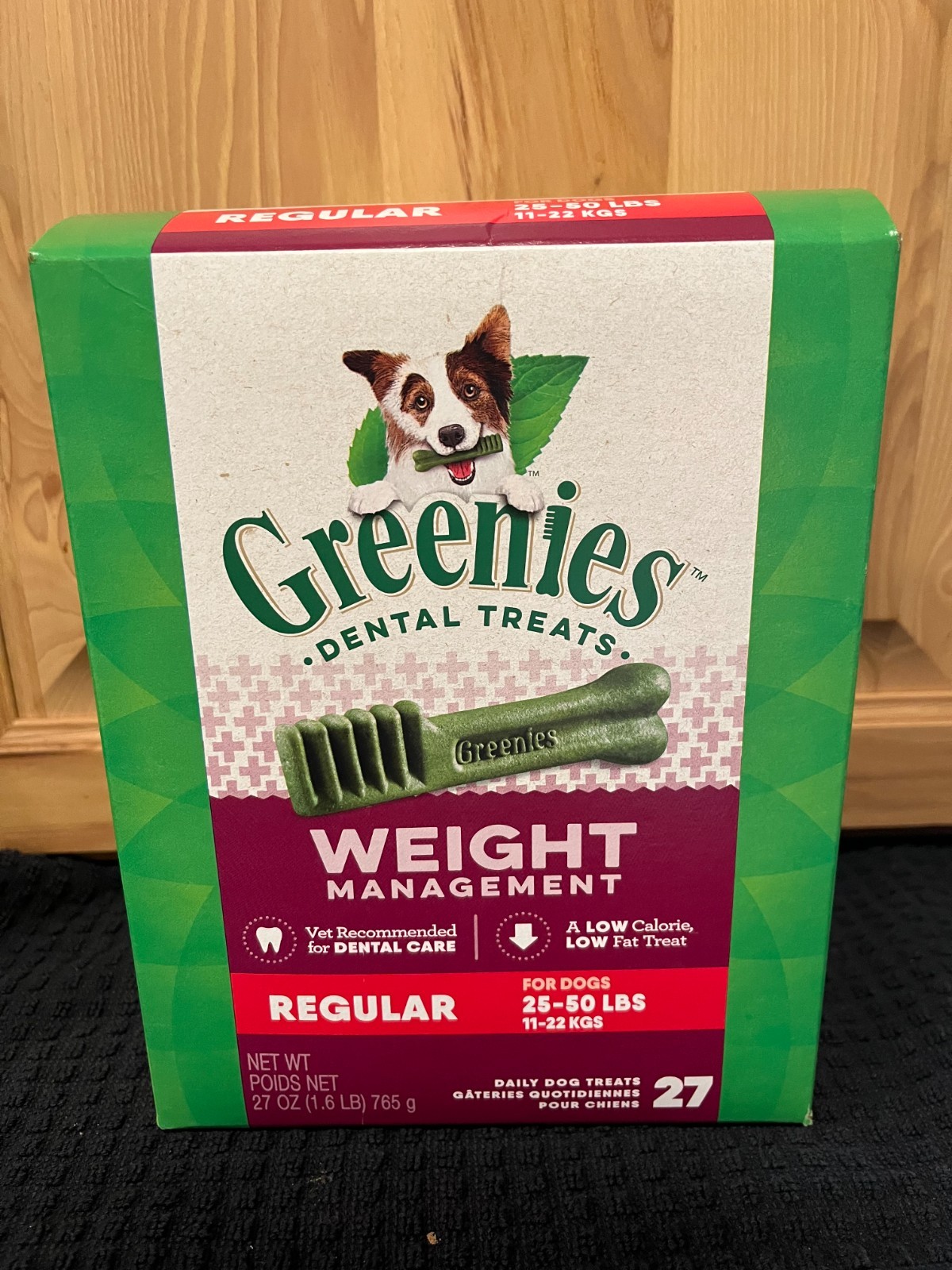 Greenies Weight Management Regular Size count 27 oz Dental Treats for Dogs