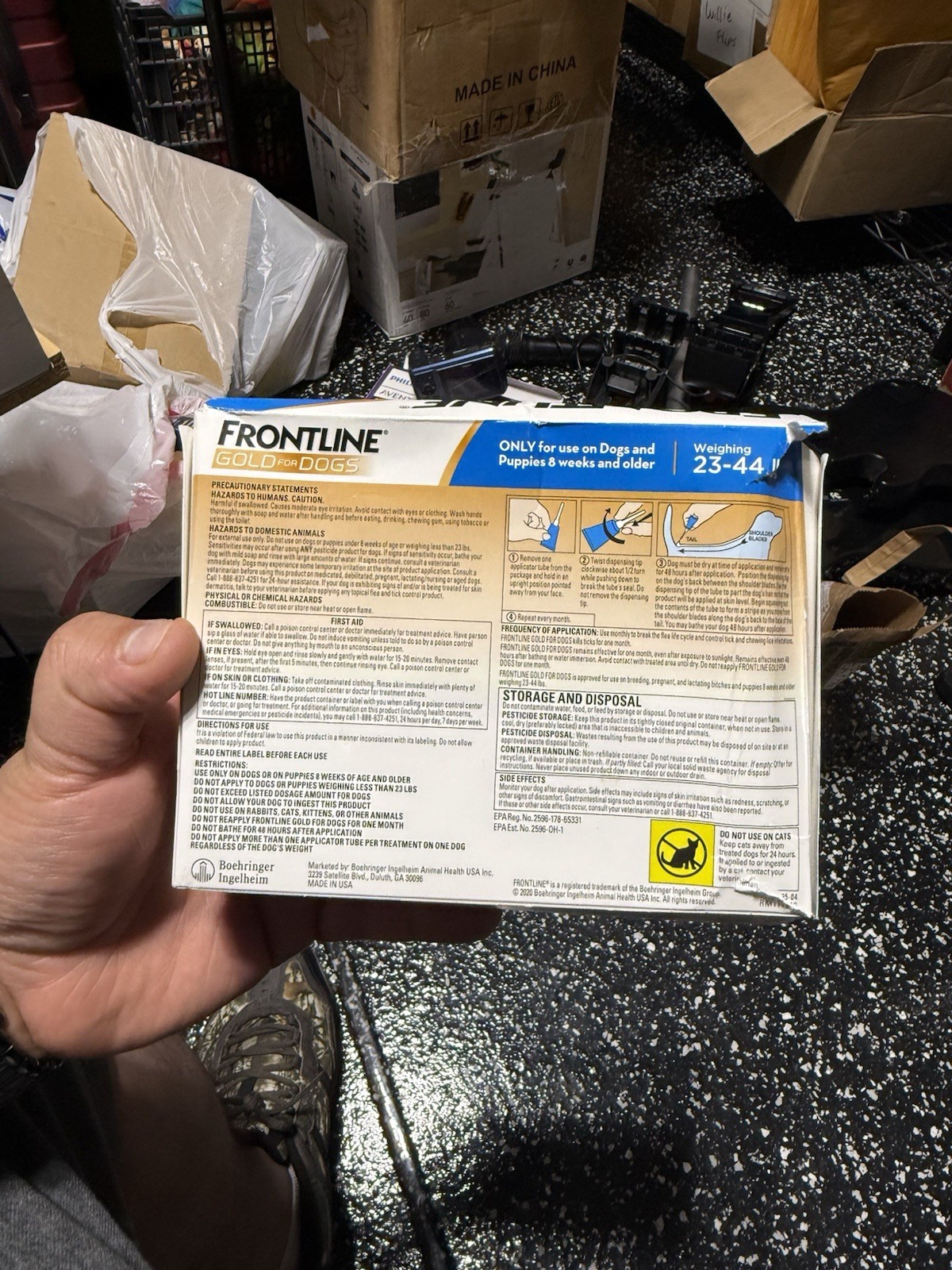 Frontline Gold Dogs 23-44 lbs 100% Genuine US EPA Approve !!! 6 doses