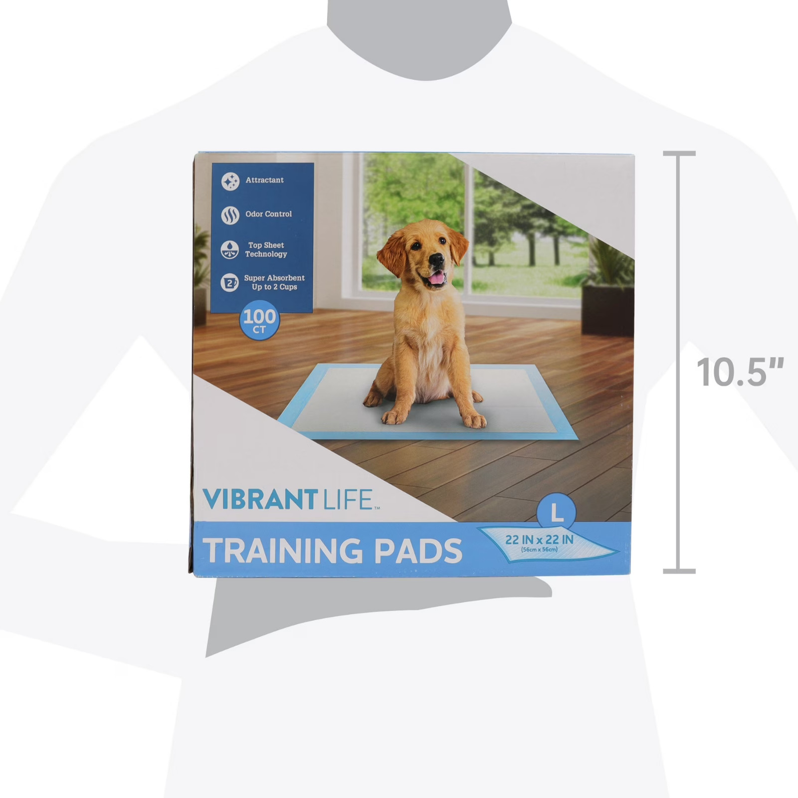 Large Dog Training Pads 100 Count 5 Layer Super Absorbent Leak Proof Pee Pads