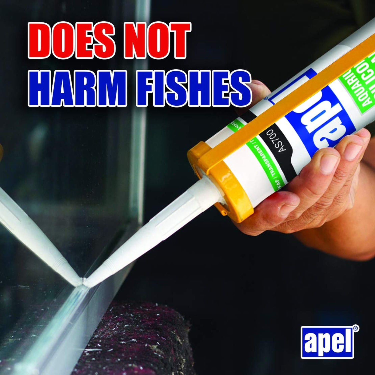 Aquarium 100% Silicone Sealant (10.4 fl oz) Safe for Fish (1 Pack) 1 Pack