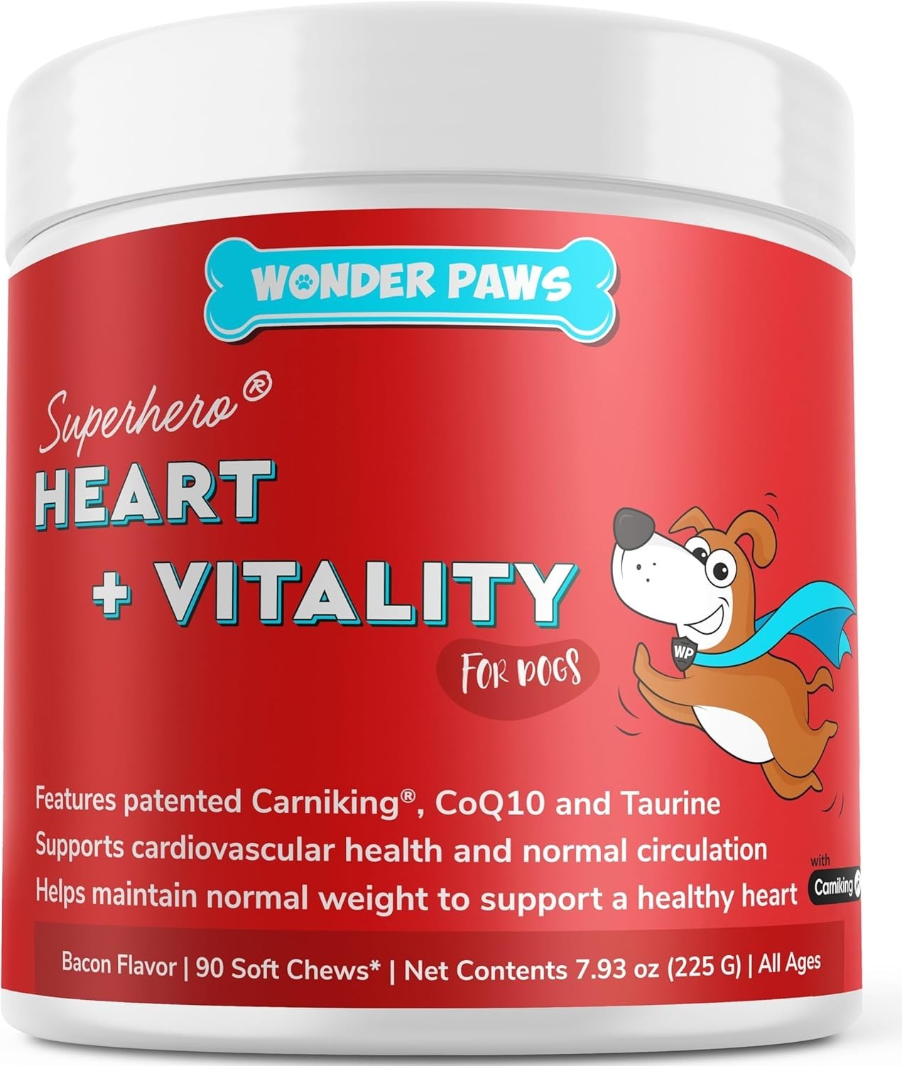 Cardio Support Chews for Dogs – Heart Health, Energy & Weight Management – 90…