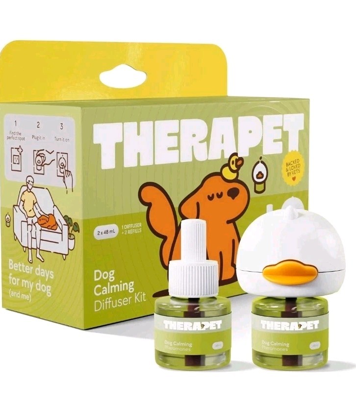 Therapet Dog Calming Diffuser – Pheromone Anxiety Aid 60-Day Refill